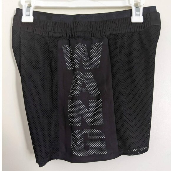 Alexander Wang x H&M Black Mesh Logo Shorts, Size 6 - Picture 8 of 11